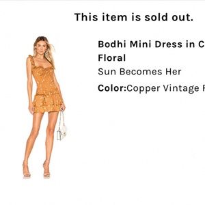 Sun Becomes Her Mini Dress XS